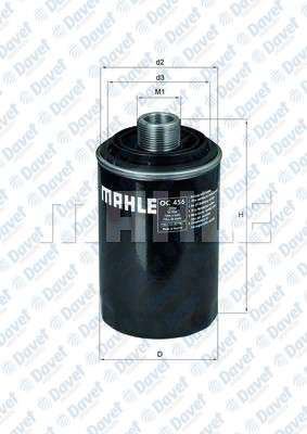 MAHLE OC456 Yag Filtresi Passat Cc  Jetta Iii/Iv Golf V/Vi Amarok Beetle Yeti Superb Octavia Toledo Iii A3 A4 A6 A8 Q3 Q5 Tiguan Sharan Scirocco 1.8/2.0tsi Tfsi >04